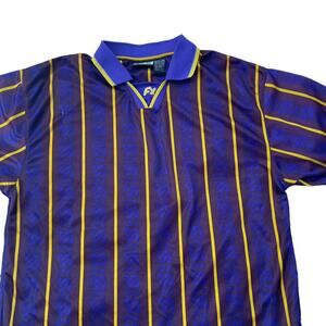 FX Street Active Streetware Striped Mesh Polo Large